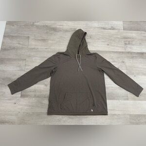 VUORI Gray Pullover Hooded Sweatshirt Sunday Element Hoodie Men Size 2XL